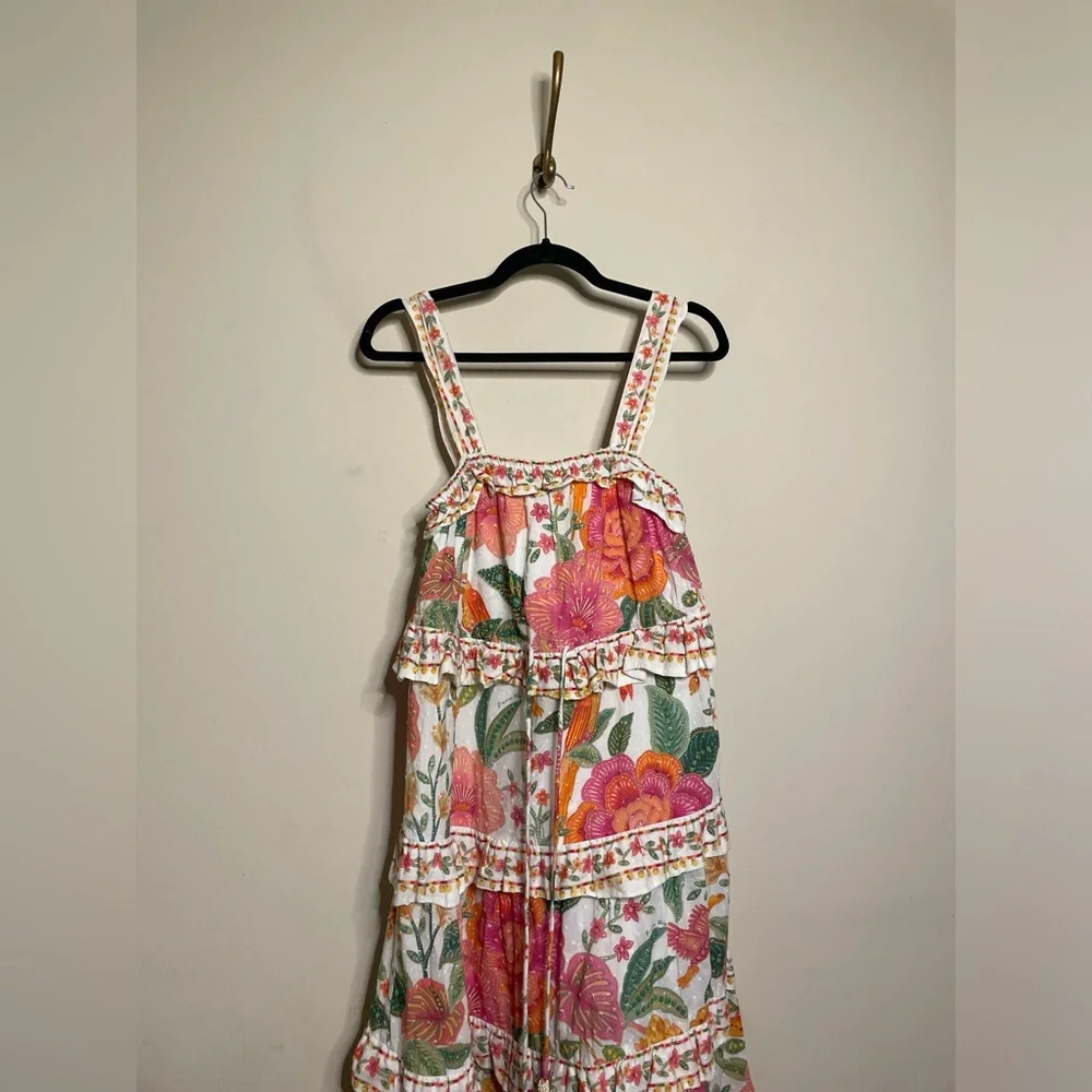 FARM Rio Macaw Bloom Ruffle Tiered Dress - Picture 12 of 15
